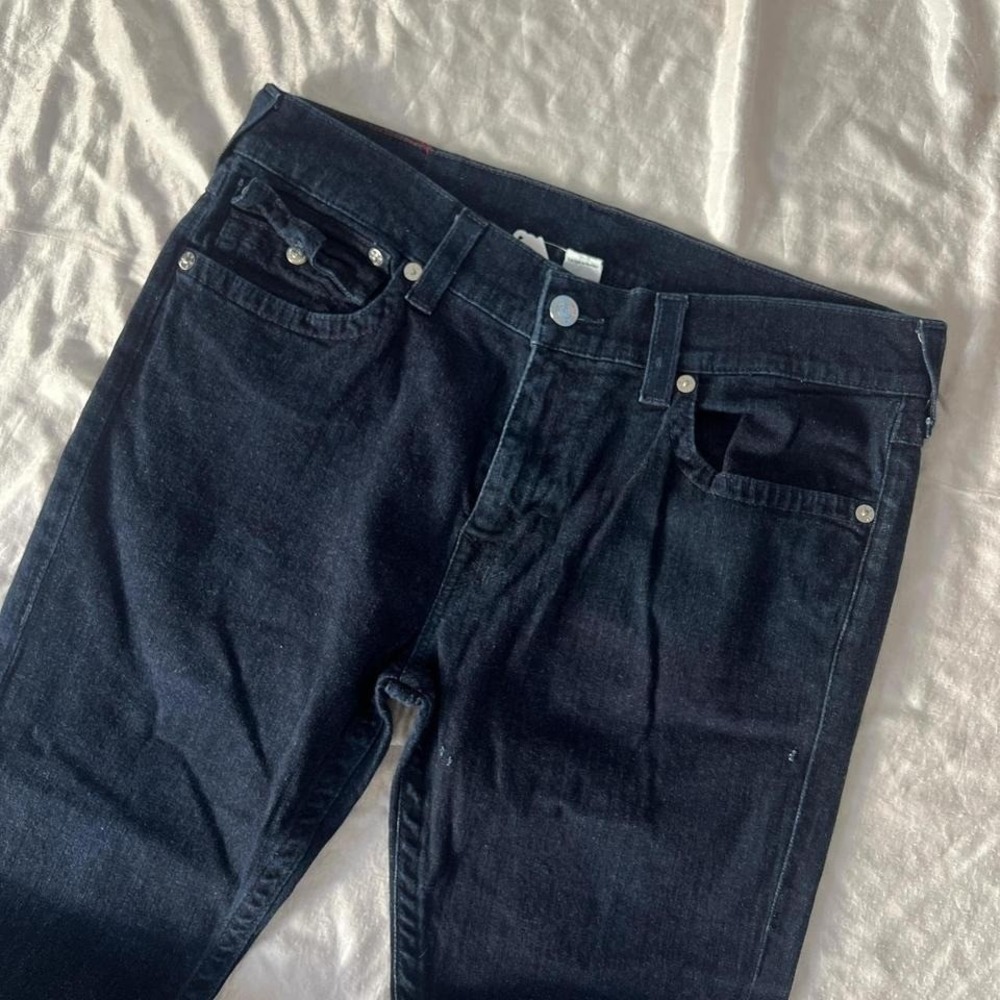Vintage True Religion skinny jeans size 36 grunge punk y2k Streetwear festivals - Picture 3 of 6